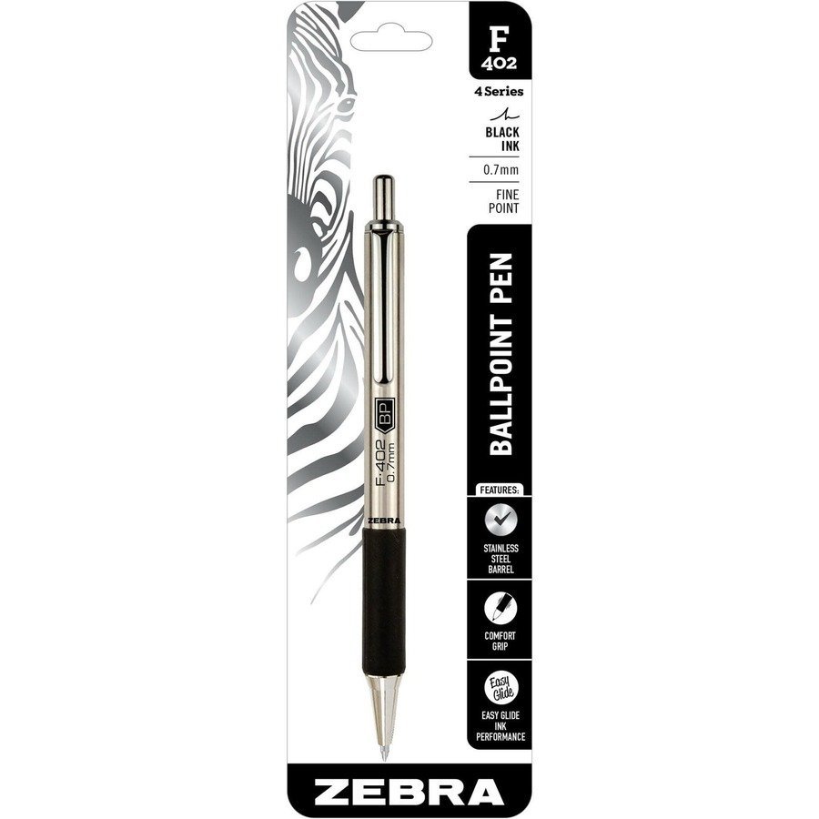 Zebra STEEL 4 Series F-402 Retractable Ballpoint Pen