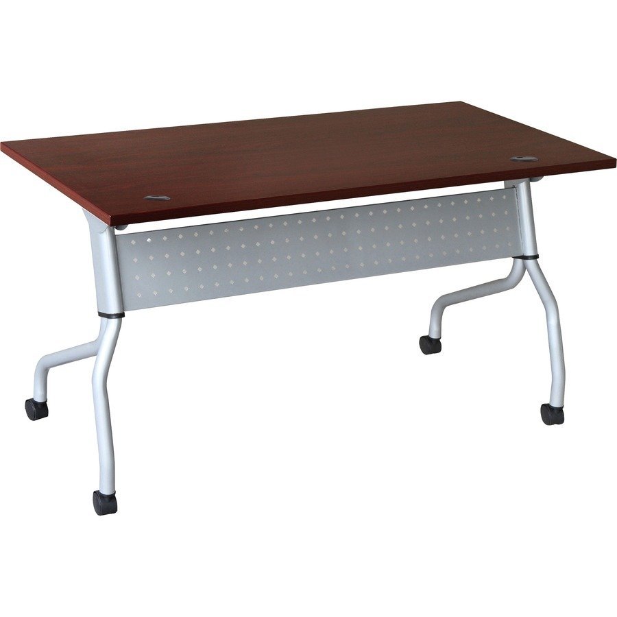 Lorell Mahogany Flip Top Training Table