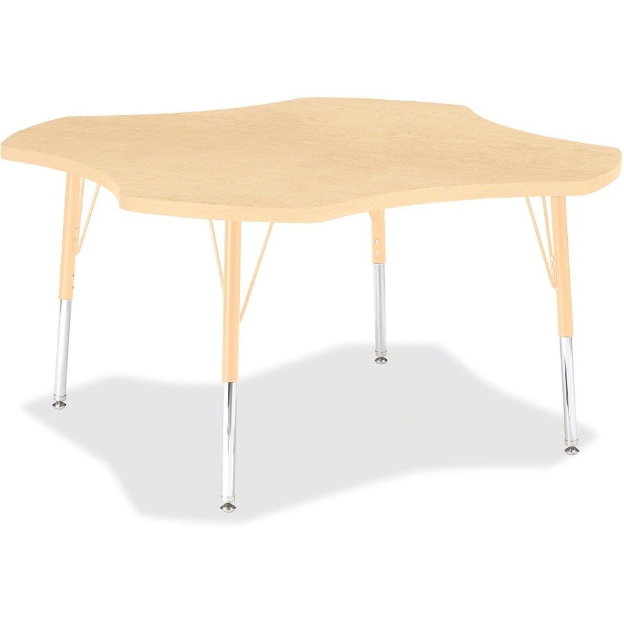 Jonti-Craft Berries Elementary Maple Laminate Four-leaf Table