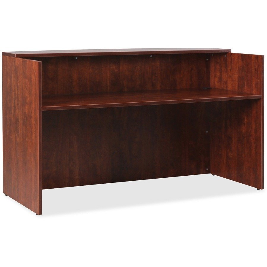 Lorell Essentials Series Cherry Reception Desk