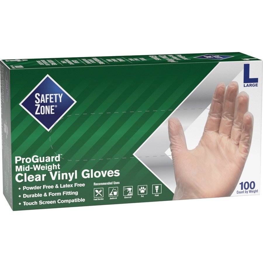 Safety Zone 3 mil General-purpose Vinyl Gloves