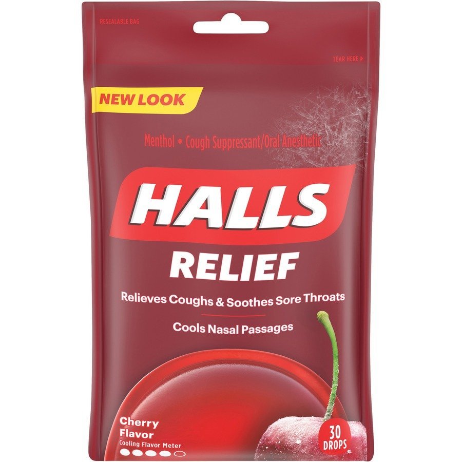 Cadbury Halls Cherry Cough Drops
