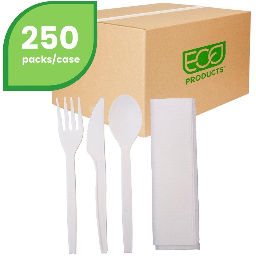 Eco-Products 7" PSM Cutlery Kit - Wrapped Sets