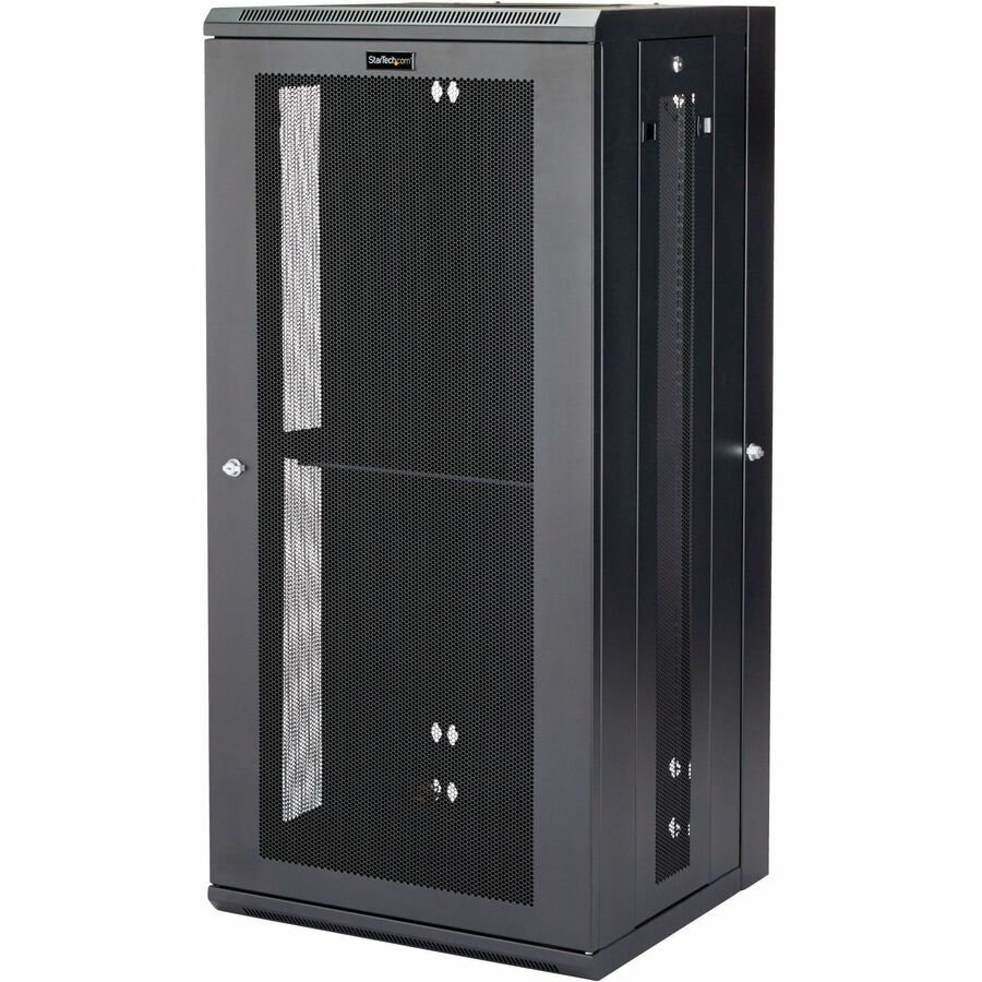 StarTech.com 26U 19" Wall Mount Network Cabinet - 16" Deep Hinged Locking Flexible IT Data Equipment Rack Vented Switch Enclosure w/Shelf