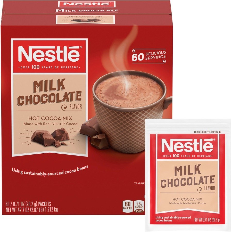 Nestle&reg; Milk Chocolate Single-Serve Hot Chocolate Packets